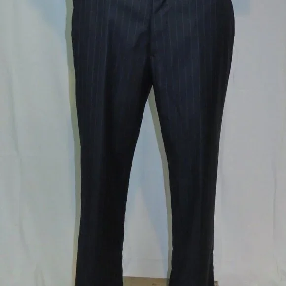 Brooks Brothers Current Custom Made Navy Striped Two Button Suit 44R NWOT